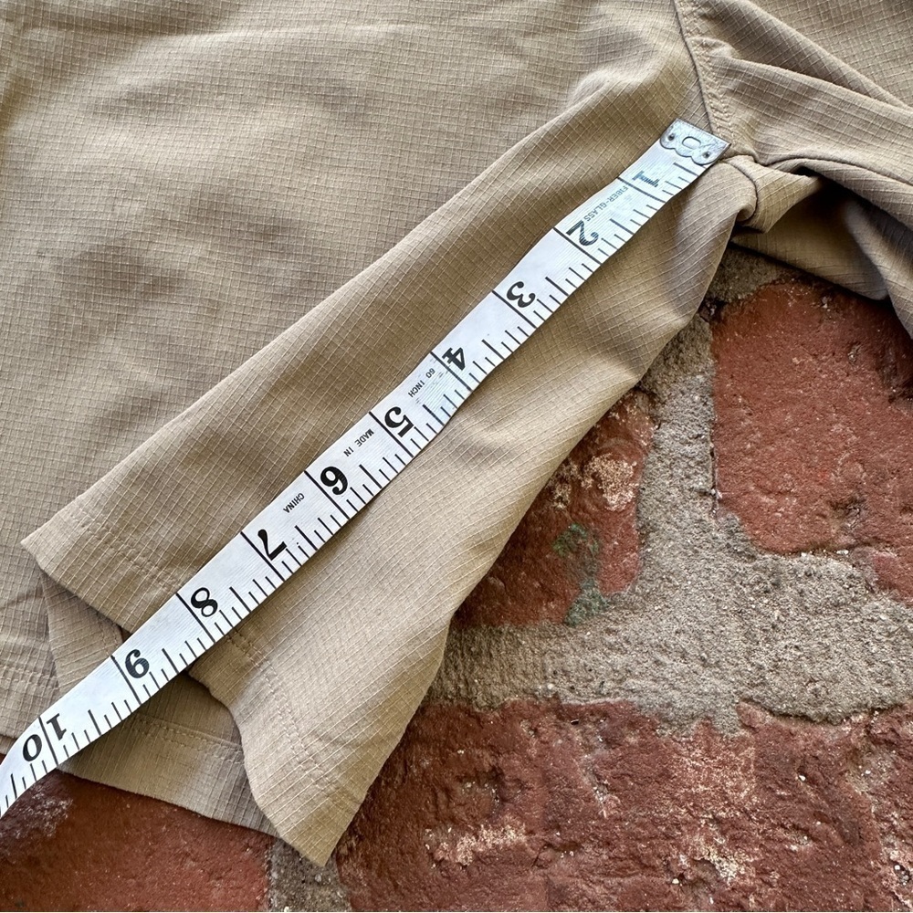 Hurley khaki cream men's shorts size 30 lightweight zip fly with pockets - Picture 4 of 16